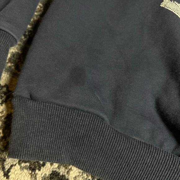 Minted New York Cafe Crew neck sweater men’s sz Medium Navy Blue Oversized Boxy - Picture 5 of 5